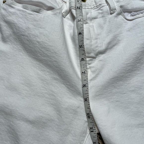 Frame Jeans white Le High Straight Jeans size 30 - Picture 11 of 11